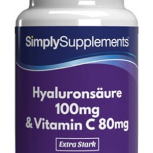 Hyaluronsäure 100mg mit Vitamin C 80mg - 60 Kapseln
