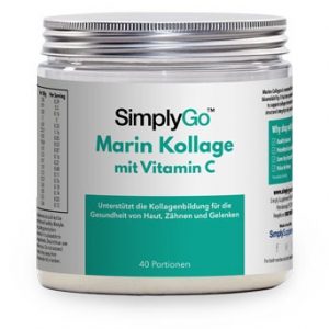 Marine Kollagenpulver mit Vitamin C - 200 g Pulver