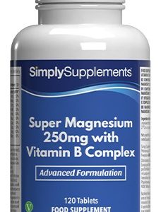 Super Magnesium 250mg mit Vitamin B Komplex - 120 Tabletten